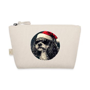 Caniche de Noël avec lunettes de soleil - Trousse biologique - nature - Devant