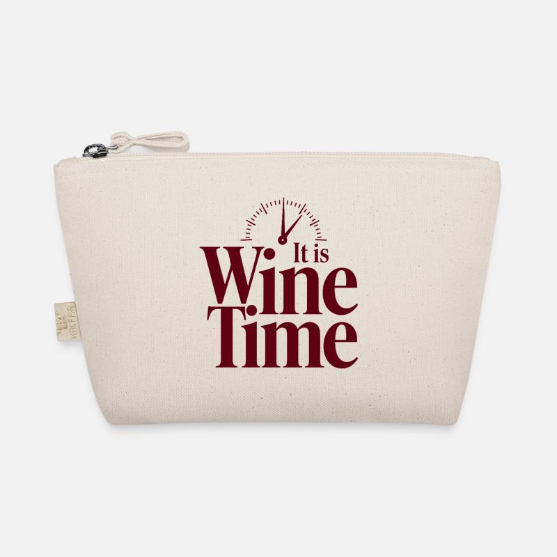 It is Wine Time Funny Wine Saying Organic Pouch
