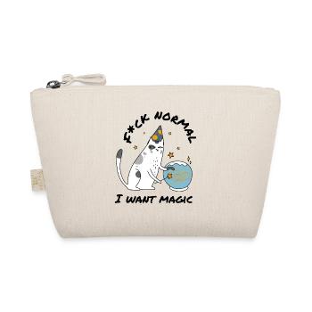 Fuck Normal – Spell Wizard Magic Cat - Organic Pouch - nature - Front