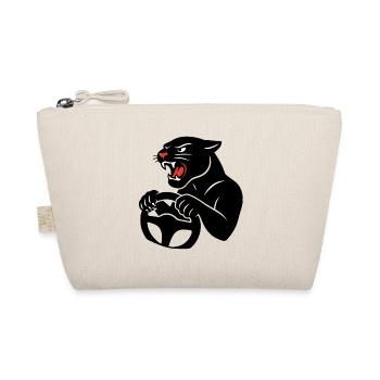 Un grand chat au volant - Trousse biologique - nature - Devant