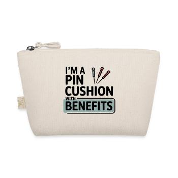 I'm A Pin Cushion With Benefits Acupuncturist  - Organic Pouch - nature - Front