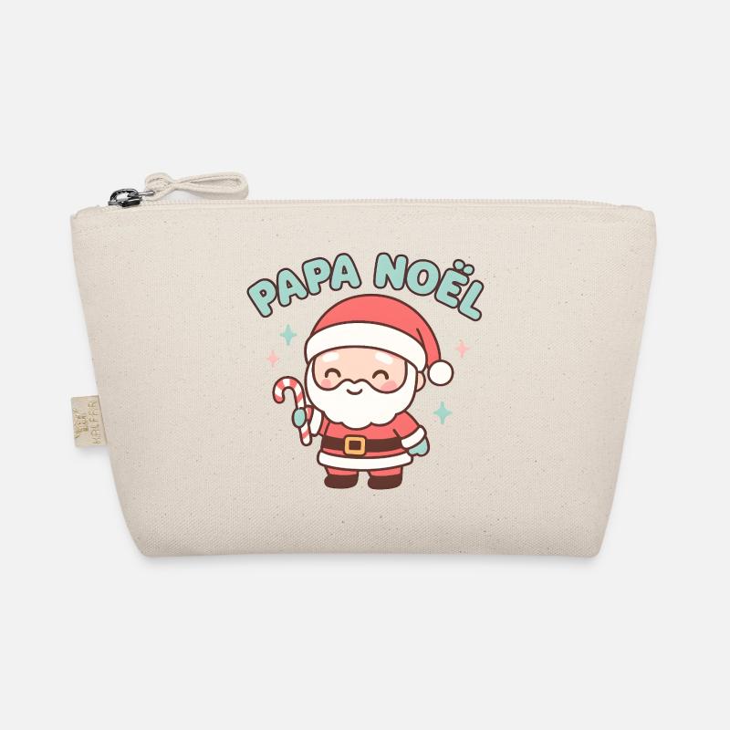 Papa Noël Kawaii Candy Cane Trousse biologique
