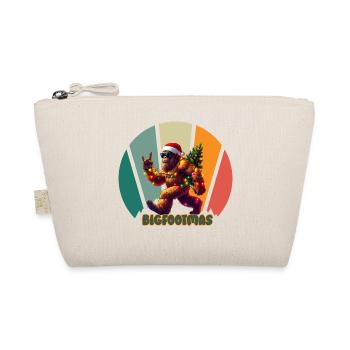Bigfoot Weihnachten Retro - Bio-Täschchen - Natur - Vorne