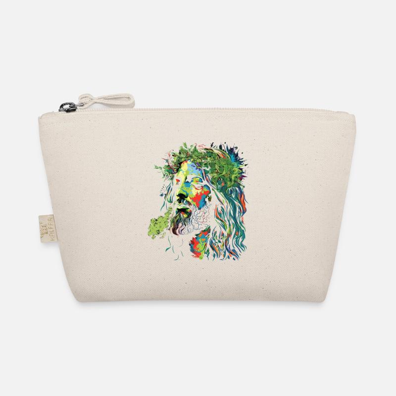 Jesus Rastafari Color Explosion Organic Pouch