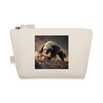 Fearless Honey Badger Wildlife Power - Organic Pouch - nature - Front