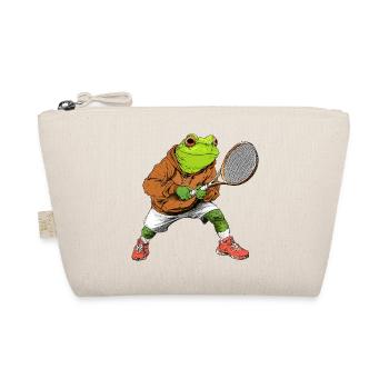 Frösche Tennis - Bio-Täschchen - Natur - Vorne