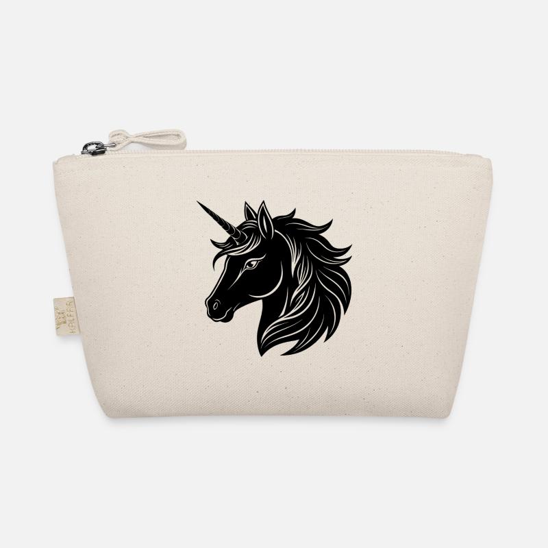 Unicorn head Organic Pouch