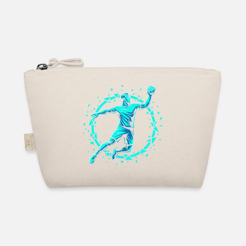 Handball Leidenschaft Hitze Training Geschenk - Bio-Täschchen - Natur