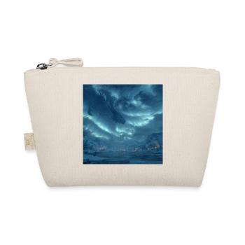 Eisdrache Aurora Nordlichter Winter Fantasy - Organic Pouch - nature - Front