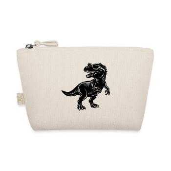 Tyrannosaurus mit Sonnenbrille - Bio-Täschchen - Natur - Vorne