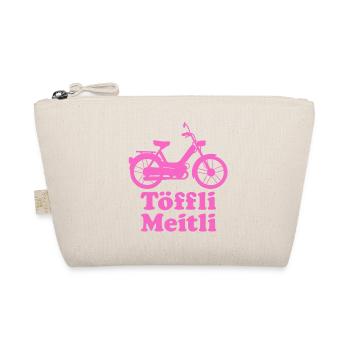 Töffli Meitli – Moped Shirt for Girls & Moped Fans - Organic Pouch - nature - Front