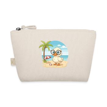 Vacances d’été sur la plage du canard mignon aux lunettes - Trousse biologique - nature - Devant