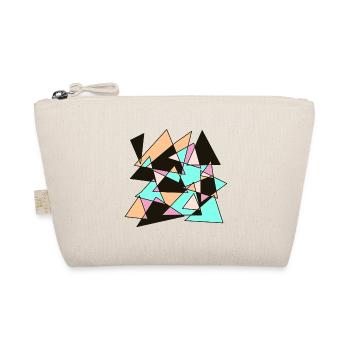 Triangles pastel géométriques - Trousse biologique - nature - Devant