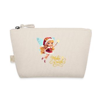Sweet Christmas fairy with magic wand Make a wish - Organic Pouch - nature - Front