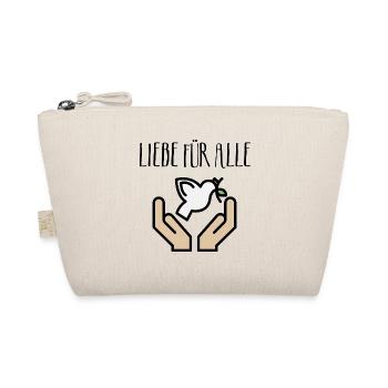 Love for all. Dove of Peace, World Peace, peace - Organic Pouch - nature - Front
