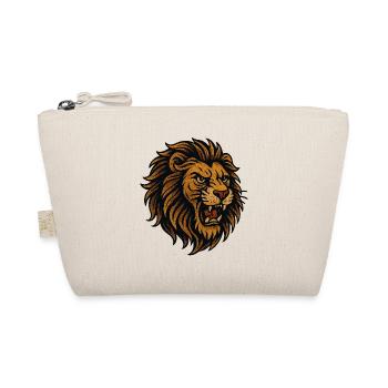 Tête de lion dans un style brun doré - Trousse biologique - nature - Devant