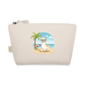 Lama mignonne avec des lunettes vacances d’été sur la plage - Trousse biologique - nature - Devant