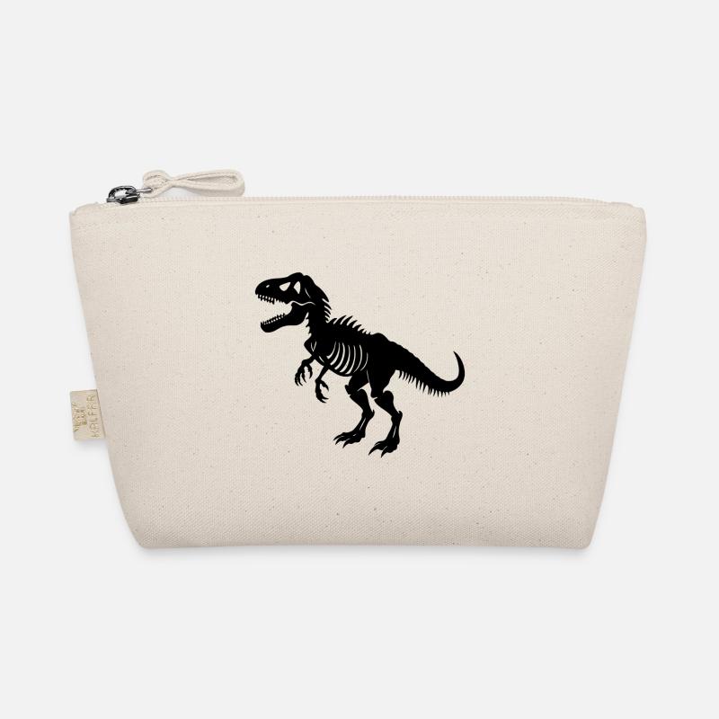 T-rex-Fossil - Bio-Täschchen - Natur