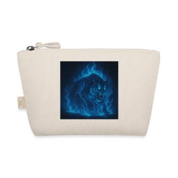 Blaue Neon-Tigerflamme - Bio-Täschchen - Natur - Vorne