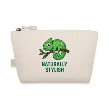 Stylish Chameleon - Organic Pouch - nature - Front