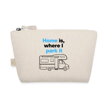 Home is where I park it. Campervan und Roadtripper - Bio-Täschchen - Natur - Vorne