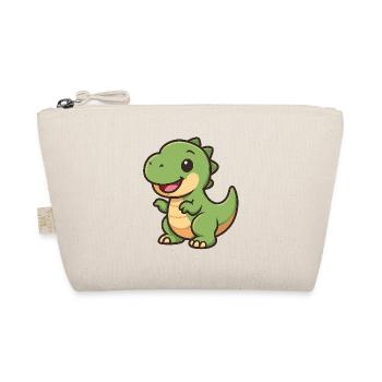 Happy Dino Cuddle Clipart - Organic Pouch - nature - Front