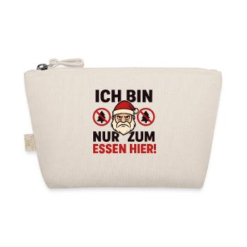Je suis juste là pour manger Anti Noël - Trousse biologique - nature - Devant