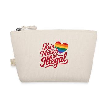 Kein Mensch ist illegal - Cool Pride Logo - Bio-Täschchen - Natur - Vorne