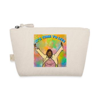 It's time to live - Organic Pouch - nature - Front