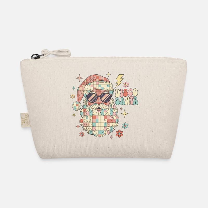 Techno Disco Santa Claus Disco Ball Funny Organic Pouch