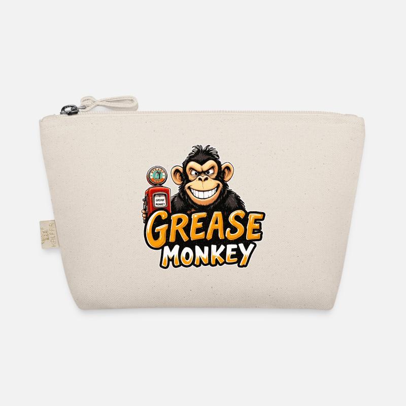 GreaseMonkey Grinning Mechanic Organic Pouch