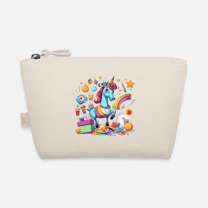 Bunter Einhorn Partyzauber Bio-Täschchen