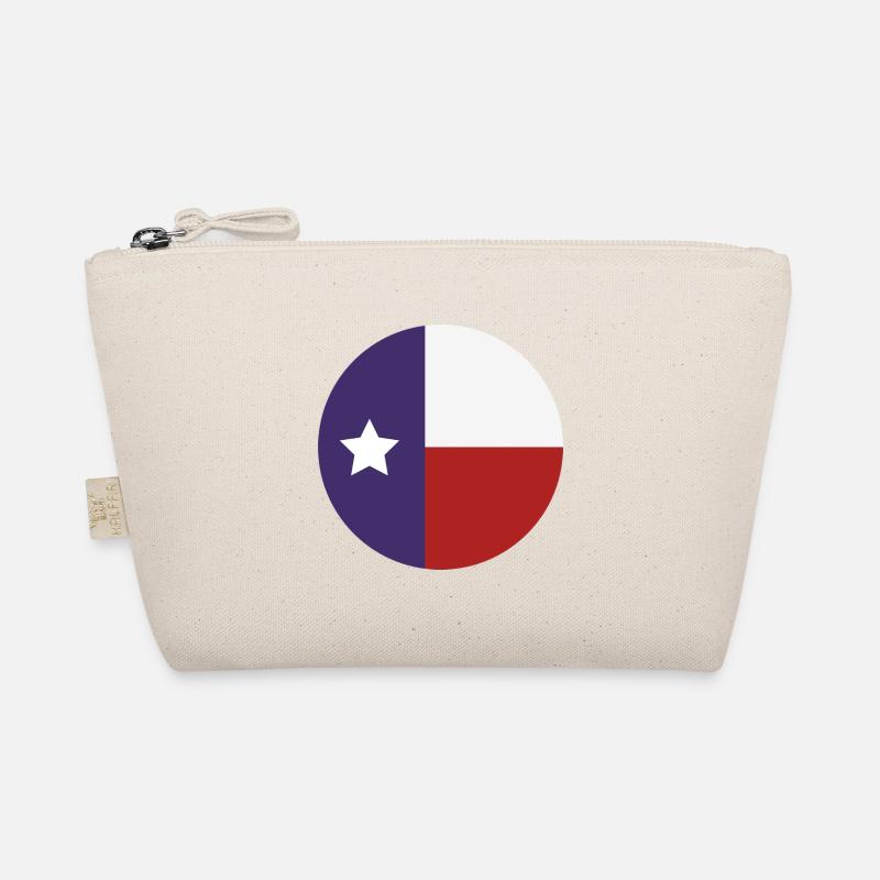 Texas round flag Organic Pouch
