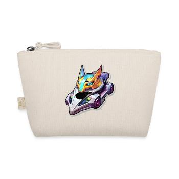 Neon Racing Helmet Dragon Style - Organic Pouch - nature - Front