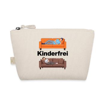 Kinderfrei – Sofa, Ruhe, Glück für Eltern - Bio-Täschchen - Natur - Vorne