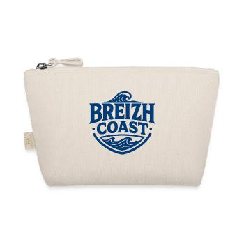 Breizh Coast – Premium Breton Marine Design | Wave - Organic Pouch - nature - Front