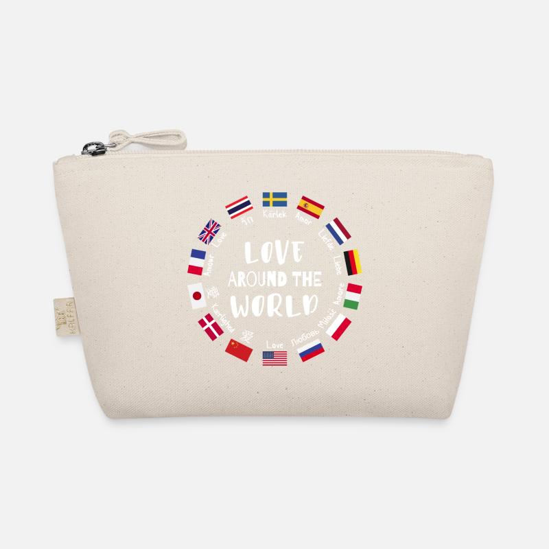 Love from all over the world Languages Organic Pouch