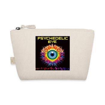 Psychedelisches Augenfeuer - Bio-Täschchen - Natur - Vorne