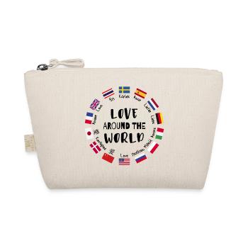 Love from all over the world Languages - Organic Pouch - nature - Front