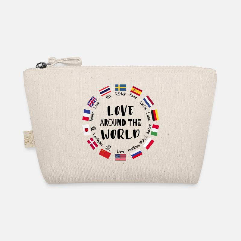 Love from all over the world Languages Organic Pouch