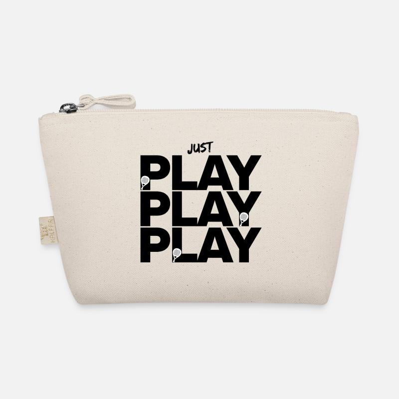 Just Play Padel, Smash it forever, Padel Sport Bio-Täschchen