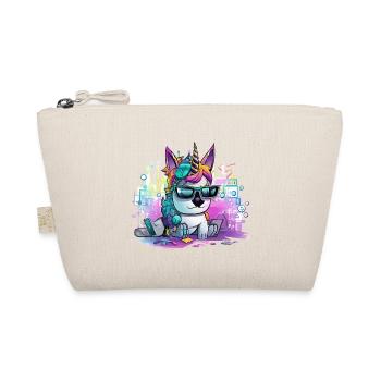 Techicorn Neon Unicorn - Organic Pouch - nature - Front