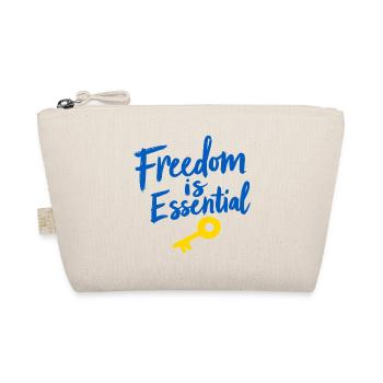 Freedom Is Essential Key to Freedom - Organic Pouch - nature - Front