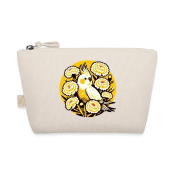 Sunlit Cockatiel in Marigolds - Organic Pouch - nature - Front