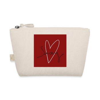 Signature Sexy Red Heart - Organic Pouch - nature - Front