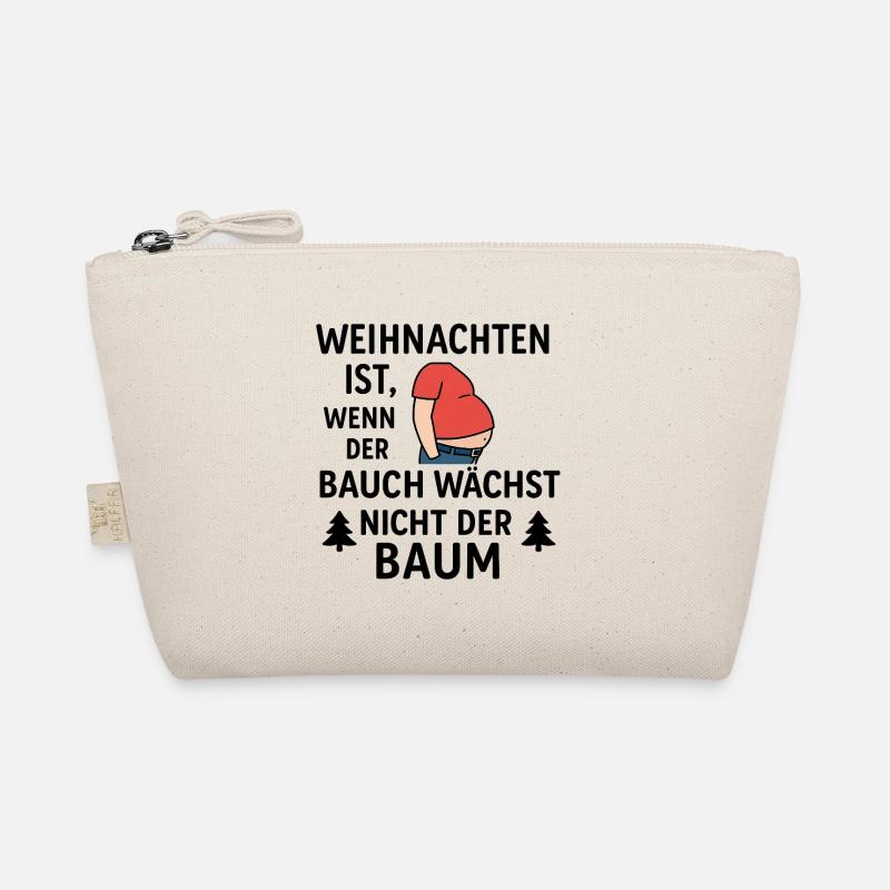 Weihnachten ist, wenn der Bauch wächst - Bio-Täschchen - Natur