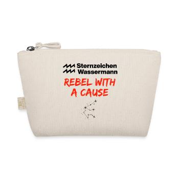 Sternzeichen Wassermann, Rebel with a Cause Geburt - Bio-Täschchen - Natur - Vorne