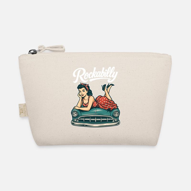 Rockabilly Oldtimer Auto Pin Up Retro Geschenk Bio-Täschchen