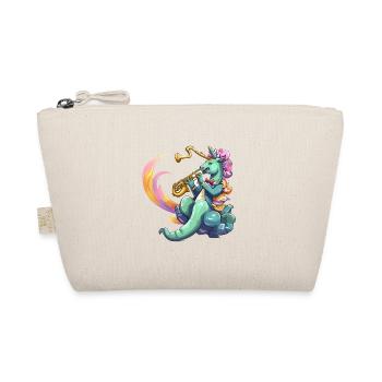 Saxophone Unicorn Neon Style - Organic Pouch - nature - Front
