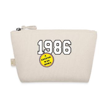 1986 Legende Geboren , 40 Geburtstag - Bio-Täschchen - Natur - Vorne